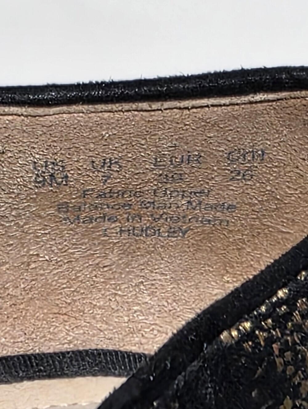 EUC FRANCO SARTO HURLEY TAPESTRY LOAFERS BLACK & GOLD BROCADE SLIP-ON FLATS SZ9 - Picture 11 of 12